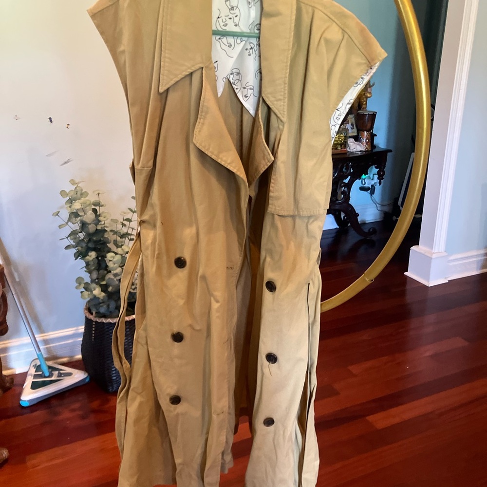 a new day Tan Trench Coat